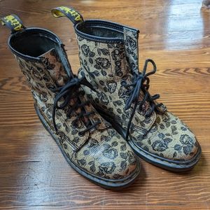 1990s Original Doc Martens - Black Roses